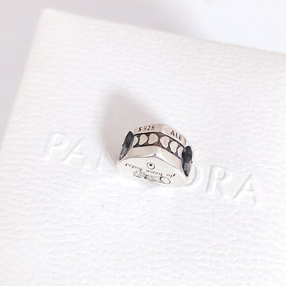 Pandora Dominican Republic Flag Heart Charm Bead S925 Silver with box - Picture 4 of 7